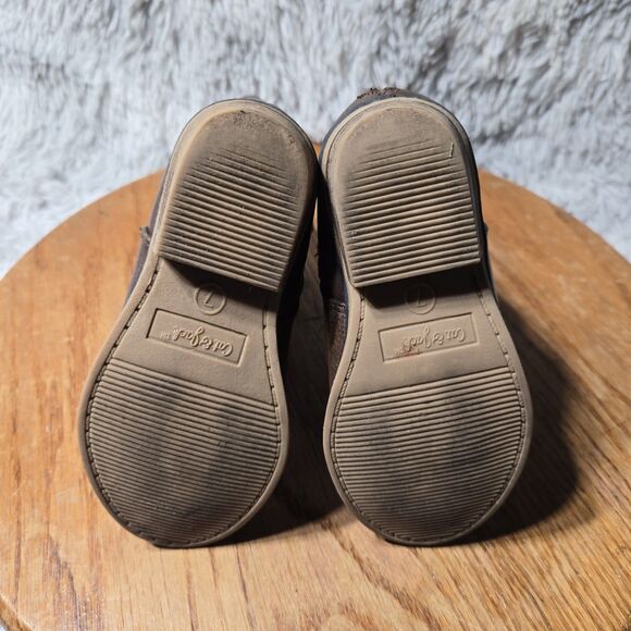 Cat & Jack Memphis Kids Size 7C Little Kids Western Brown Toddler Cowboy Boots - Picture 6 of 11